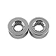 Auto Fenstergriff, 2PCS Auto Auto Fenster Kurbelgriff Set Auto Zubehör Fit für ältere Modelle Silber