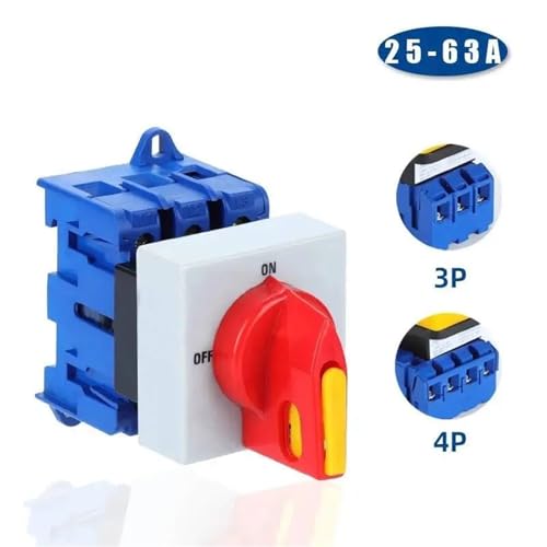 Interrupteur d'isolateur LW30 3P 25A pour coupure circuit triphasé YMD11-C - 2