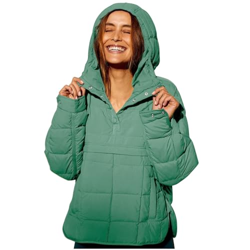 Womens Oversized Puffer Jacket Pullover Quilted Lightweight Jackets Fall Winter Warm Coat Dolman Hoodies Padded Coats3