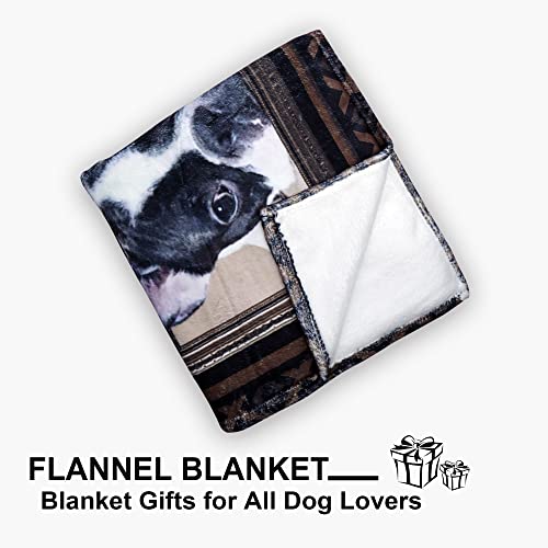 French Bulldog Blanket For Women Men, French Bulldog Gifts For Dog Lover, Super Soft Fuzzy Dog Throw Blanket French Bulldog Decor Plush Gift For Birthday Christmas 60X80 Inch #TOP7