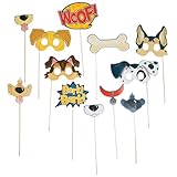 Puppy Party Photo Props, 14'', Multicolor, 1 dozen pieces