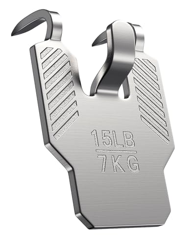 15 lb Drywall Picture Hangers with Claw: 15 Pack Heavy Duty Steel Picture Hanging Hooks - No Damage Sawtooth D-Ring Wire Kit Hanger for Room Office Decor Wall Art Mirror Photo Poster Frame