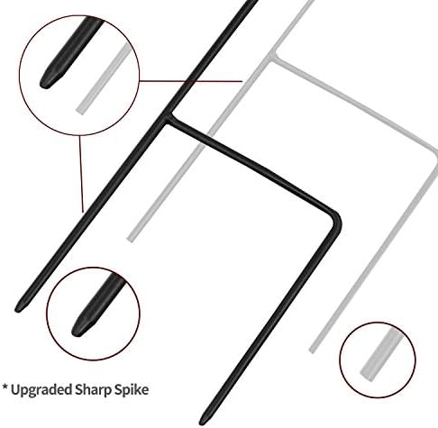 Anley Wrought Iron Garden Flag Stand - Upgraded Version Reinforced Garden Flag Pole Holder - Weather Resistant & Easy Assemble & Black Matte Coating - FREE Flag Stopper & Alligator Clip - H38 x W15