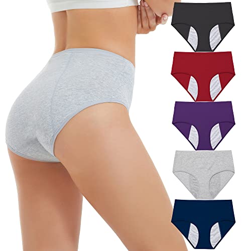 La Mejor Selección de Como Despintar Ropa , tabla con los diez mejores. 48 HATSURE Ropa Interior para Mujer a Prueba de Fugas de algodón Durante la Noche (5 artículos)