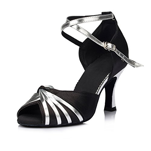 KAI-ROAD Ballroom Dance Shoes Women Low Heel Wedding Shoe Salsa Latin Dance Heels
