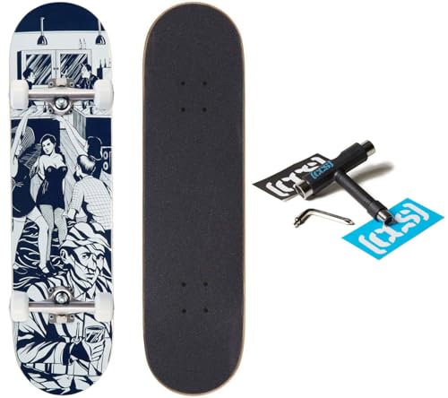[CCS] Social Camouflage Party Skateboard Complete - Blue - 8.25
