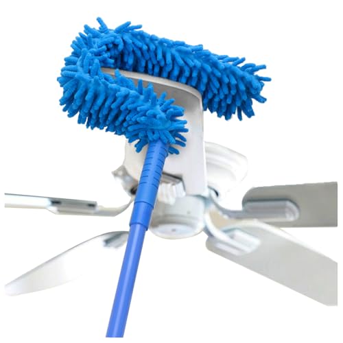 SKYTONE Flexible Fan Cleaning Duster for Multi-Purpose Cleaning of Home, Kitchen, Car, Office with Long Rod