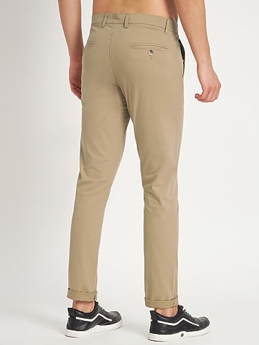 Image of KARGEENS Men Kargeens Men's Cotton Slim Fit Casual Chinos Trousers for Men Stylish