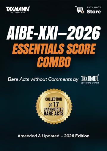 Image of Taxmann's AIBE-XXI 2026 | ESSENTIALS SCORE COMBO [Designed to Cover 75 Marks | Cost-Effective] - Bare Acts without Comments with Uniform Section-wise Layout for Rapid Look-ups [Set of 17 Bare Acts]