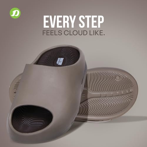 Image of DOCTOR EXTRA SOFT Men's Classic Ultra Soft Sliders /Slippers with Cushion FootBed for Adult | Comfortable & Light Weight | Stylish & Anti-Skid | Waterproof & Everyday Flip Flops for Gents /Boys D-507