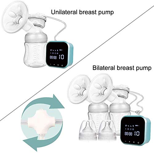 Electric Breast Pump Rechargeable Double Pumps Portable Powered Breast Pump Electric Breast Breastfeeding Pump