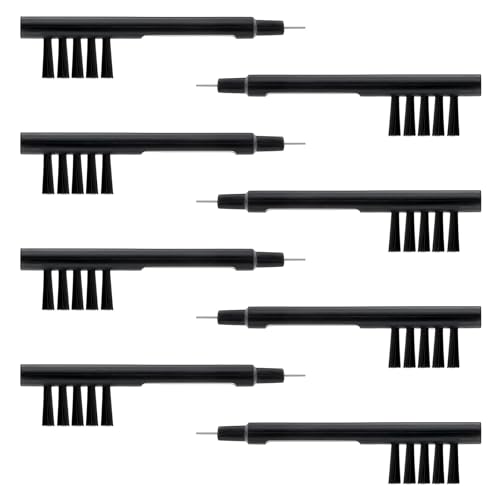 8pcs Small Combs to Clean Hearing Aids,Hearing Aid Cleaning Brush, Hearings Amplifier Cleanings Brush with Wax Loop and Magnet for Aids Users for Relatives and Friends