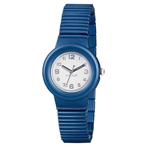 Hip Hop Reloj Mujer Aluminium con Correa de Aluminio Cover