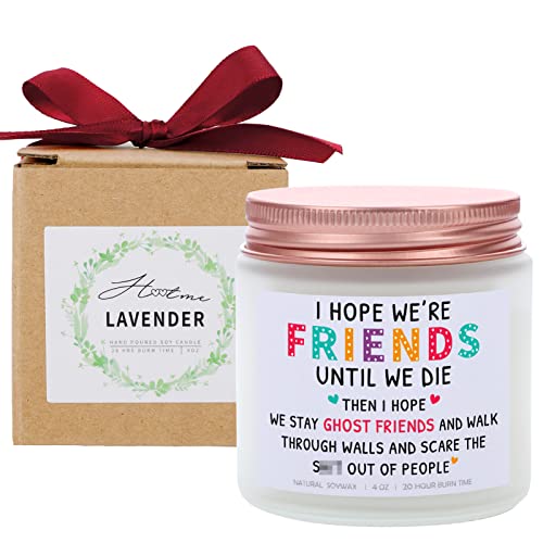 Friends Birthday Gifts For Women Men, Friendship Gift For Best Friend, Funny Friends Candles For Sister Coworker Classmate - Lavender Scented Candle #TOP6