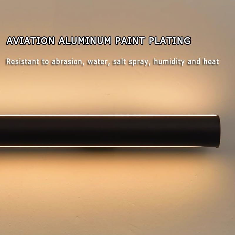 Lampada da parete a LED per scale, lunga in lega di alluminio, con sensore di movimento, illuminata, per scale interne e terrazze esterne (1 m)