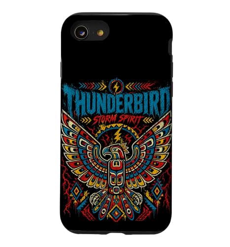 Thunderbird Storm Spirit �l�C�e�B�u�A�����J���X�^�C�� �p���N���b�N�A�[�g �X�}�z�P�[�X iPhone SE (2020) / 7 / 8 �p