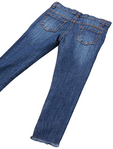 Calça Barra Desfiada, Up Baby, Meninas, Azul Escuro, 2
