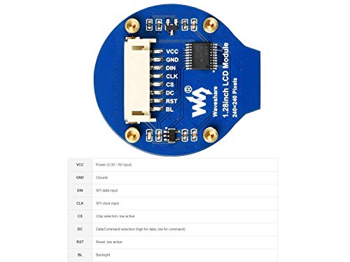 Écran LCD rond compatible Jetson Nano Arduino et Raspberry Pi Zero - 5