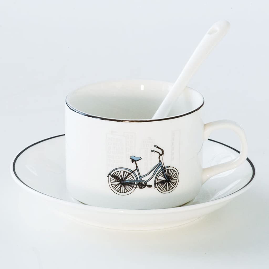 Ensembles de soucoupes raffinés avec tasse à café en céramique durable
