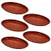 DOITOOL Accessory Tray Plants Pots Tray 5pcs Plant Saucer Plastic Plant Trays Round Flower Pot Containers Plant Pot Saucers for Indoor and Outdoor Red Accessory Tray Square Stand