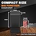 Car Trash Can Leakproof Compact Garbage Bin w/ Stability Flap, Anti-Slip Base, Portable Trash Holder for Cars, Trucks, SUVs, Minivans, Auto Organizer with Trash Bags (Black with Lid, Medium)