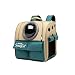 Galatée Katzen Rucksack Träger, Haustier Rucksack Blasen Rucksack, Katzen Tragen, Raumkapsel Haustier Rucksack Belüften, Hunde Reise Rucksack Träger Für Kleine Hunde(Khaki)