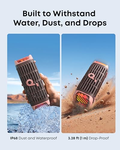 soundcore Boom 3i van Anker – Robuuste outdoorluidspreker, Bluetooth-luidspreker, waterdicht IP68, 50 W BassUp 2.0-geluid, Bluetooth 5.3, 16 uur speeltijd, lichtshow + TWS-stereo, kajakken, vissen - Afbeelding 3