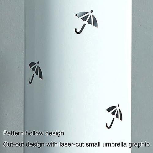 Porte-parapluie rond blanc anti-gouttes pour sol propre - 6