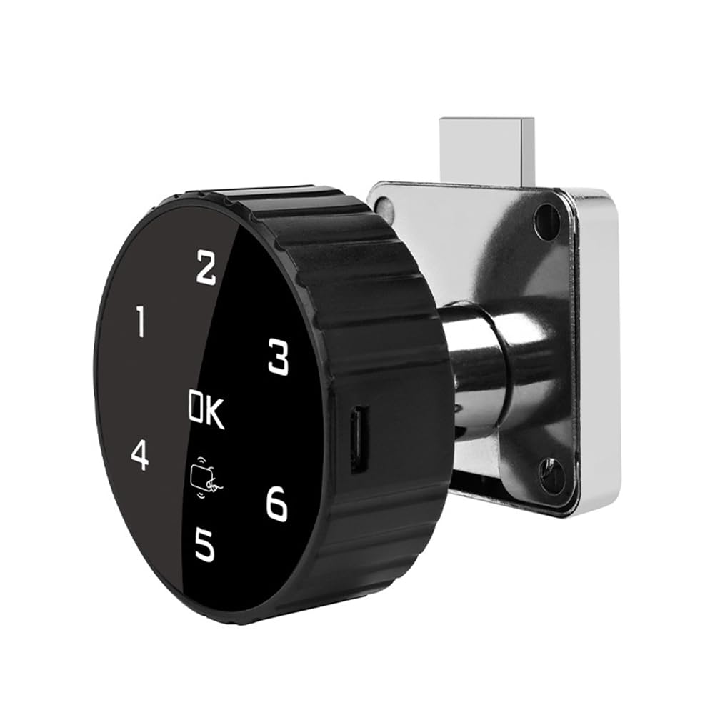 IJSDNVJNDX Touch Screen Password Lock for Cabinet Mailbox File Sauna Digital Cabinet Lock Electronic Coded Lock Cabinet Drawer Lock Built-in Lithium Battery A