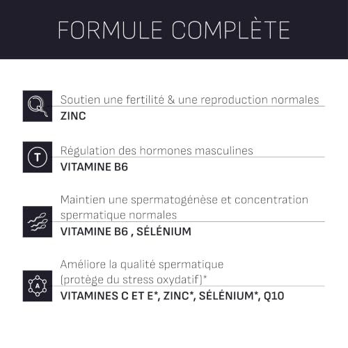 Densmore - GAMETIX M - Fertilité Homme - CoQ10, zinc - Cure 1 mois – vue 4