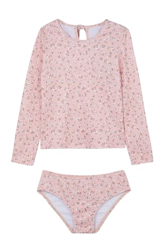 Image of Gottex Kids Ditsy Dream Long Sleeve Rash Guard Set Swimwear Chlorine Fade Resistant and Built-in UPF UV 50+ Protection
