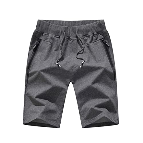 Short de jogging décontracté en coton pour homme stretch taille élastique