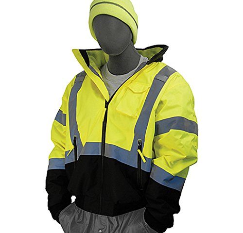 Majestic Glove 75-1383/M Bomber Jacket, 8 in 1, High-Vis, Class 3, Medium, Yellow