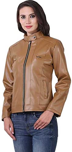 Faux Leather Winter Jacket at Amazon 
