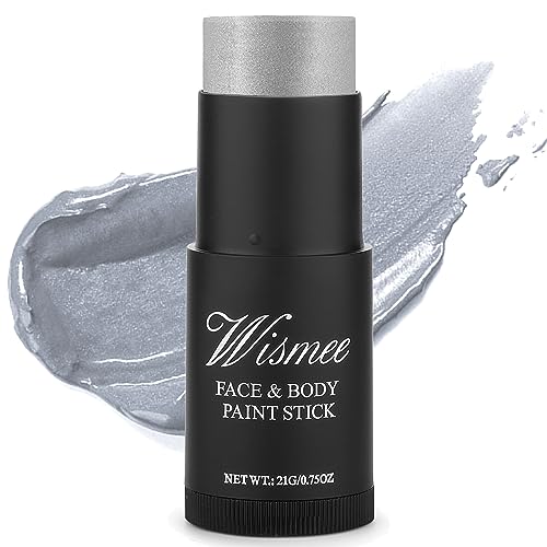 Silver Eye Black Stick,Cream-Blendable Silver Body Paint Sticks, Sweatproof Waterproof Body Paint Makeup Based Stick for Halloween Special Effects SFX Cosplay