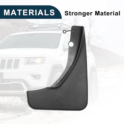 Image of Mud Flap Splash Guard for Jeep Grand Cherokee 2011-2022 Durable | Front & Rear Side Mudflaps with Mount Accessor 1 Set