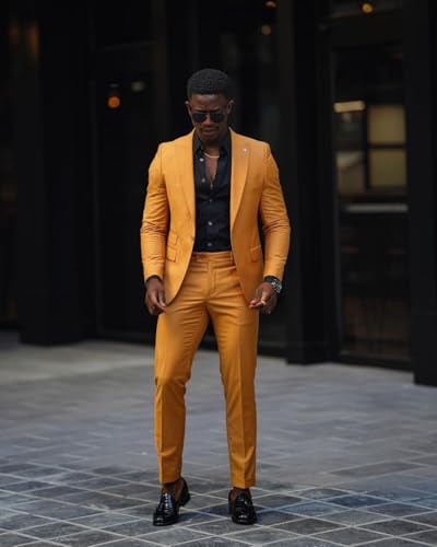 Men's Piece Suit for Men Wedding for Groom Slim Fit Formal Suits