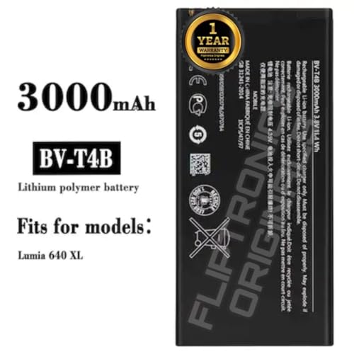 Image of BV-T4B Battery for Nokia Lumia 640 XL 640XL RM-1096 RM-1062 RM-1063 RM-1064 RM-1066 Battery with 1 Year Warranty****(X49)