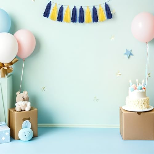 Guirnalda de borlas de papel de seda para adornar techos y mesas de dulces en casa 7
