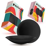 Pastease Reusable Silicone Nipple Covers. Seamless Sticky Breast Pasties, No Show Adhesive Boob Covers, Hypoallergenic Silicone Nip Covers for Dresses & Everyday Wear Black