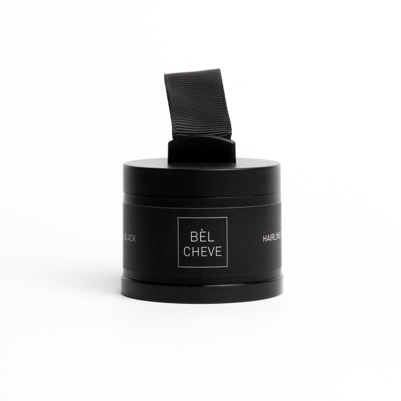 Arganic - Bel cheve hair line enhancer - Lightweight all natural hair root powder- hair and beard enhancer - 100% safe hair styling powder for a volumizing look (Black)-image-15