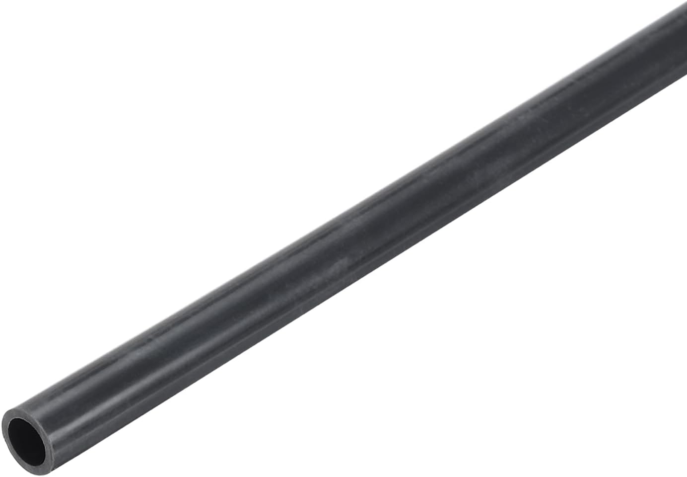 MECCANIXITY 2-Pack 5mm ID x 7mm OD PVC Rigid Pipes 12" - High Impact for Aquariums, Gardens, Water Lines, Deep Grey