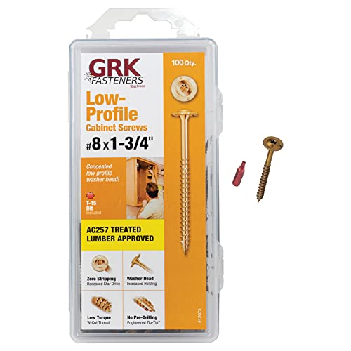 GRK Fasteners 12075 Cabinet #8 x 1-3/4