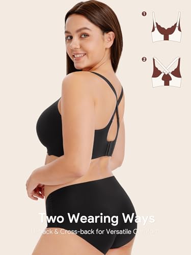 Angelhood Nursing Bras for Breastfeeding Ultra Comfort Seamless Maternity Bra Pack Wireless Pregnancy Bralette Bra Extender4