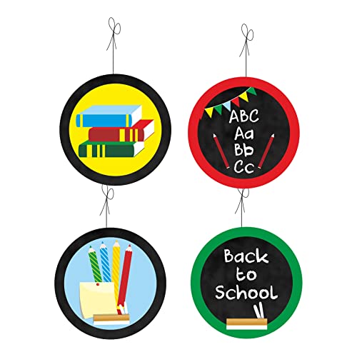 Image of Pretty UR Party Back to School Party decorations Kit - 70 pcs includes Banner, bunting, balloons, centerpiece, danglers, School Party Supplies, Birthday Decor, DIY Decor for kids, teachers, school