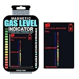 HOIIME 2 Stück Magnetische Gas Gasflaschen Füllstandsanzeige Gas Gasstand-Anzeiger Gasstandsanzeige Butan Gaskocher Gaskartuschen Anzeiger Flasche Gasanzeiger für Butan Propan Gasflaschen