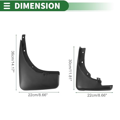 Image of Motoforti Mud Flaps Splash Guards Mud Guards for Nissan X-Trail 1998-2007 W /Mount Accessories