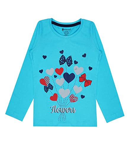 Image of KYDA KIDS Girl's Hearts Regular Fit T-Shirt