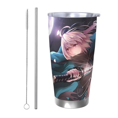 Fate tFCg ZCo[31 ^u[ bN  J[Jbv 600ml ^fM ۗ ۉ ԗp @r R[q[Jbv RrjJbv Xg[t ӂt AEghA jp Straw Two-piece Set