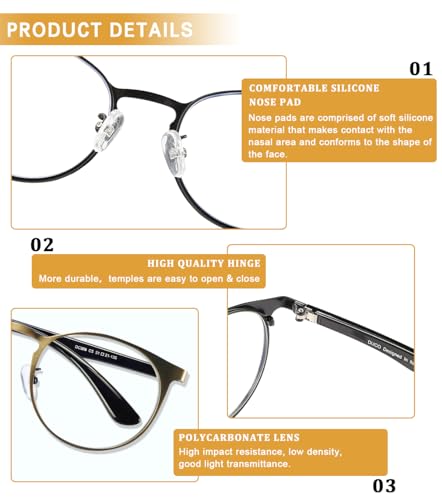 Image of DUCO Unisex Anti Eyestrain Blue Light Blocking Glasses Anti Blue Ray Computer Reading Gaming Glasses DC308